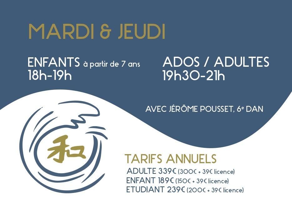 Flyer du club Wado Académie Vence — verso