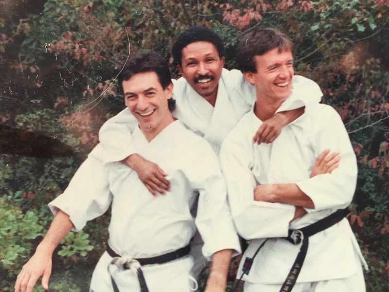 Gabriel Fallet, Jeannot Ranarivony et Patrick Dupeux à Vence, années 90